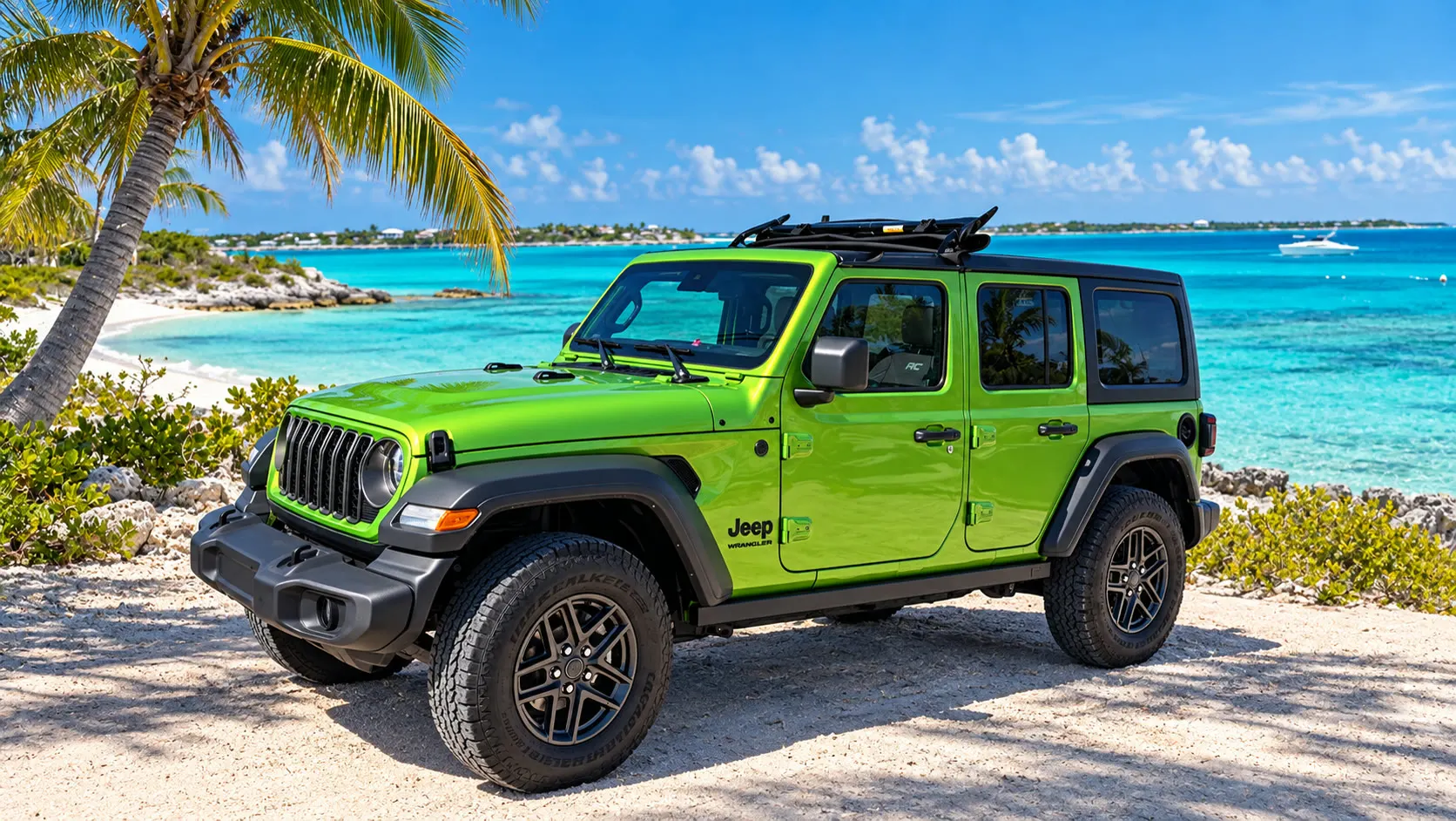 Jeep Wrangler Unlimited Sport · Lime green · Automatic