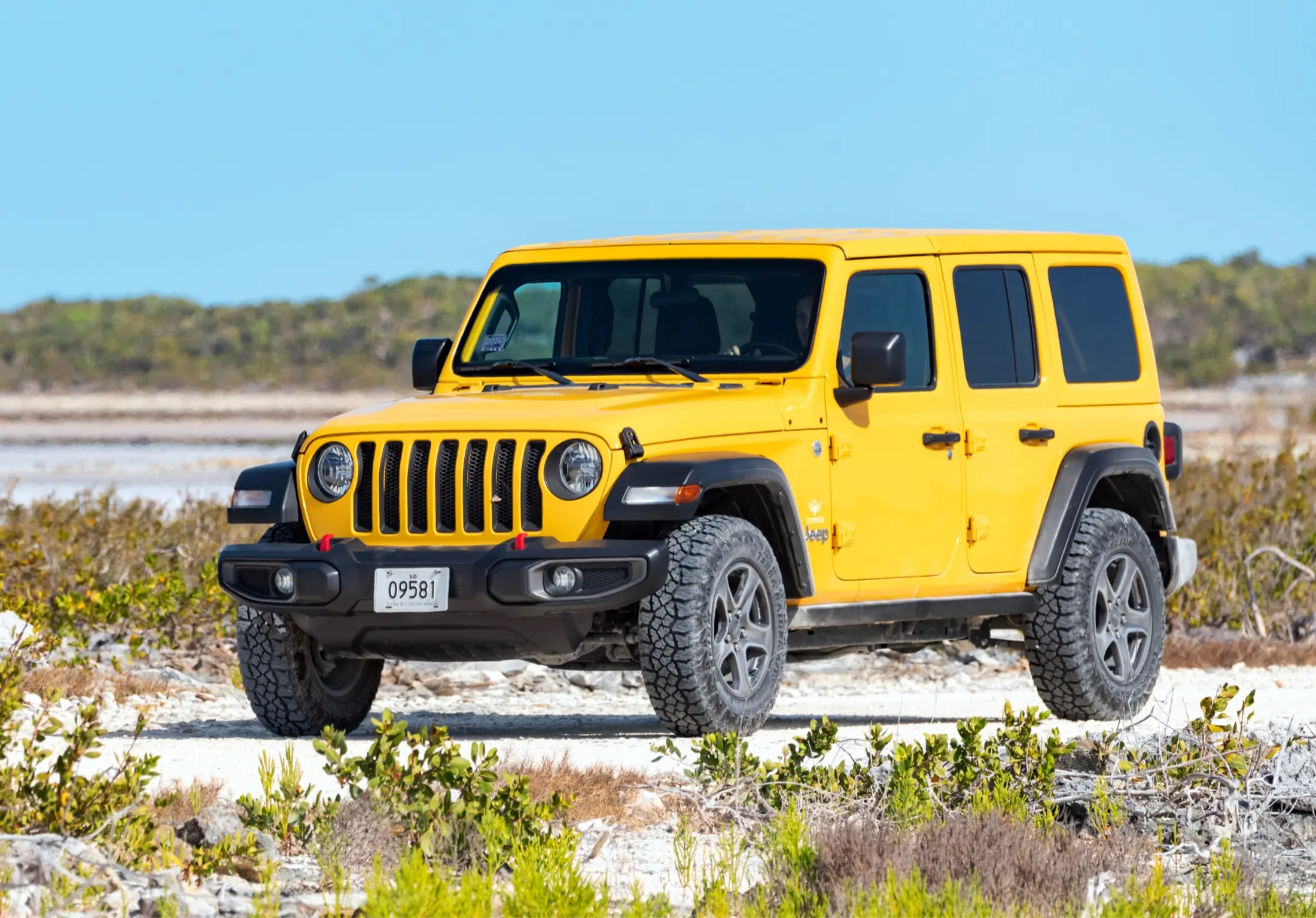Jeep Wrangler Unlimited Sport in yellow